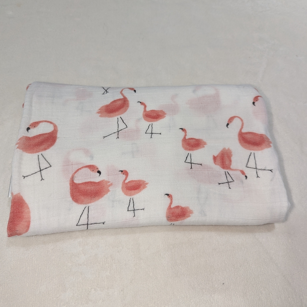 Flamingo Print Baby Infant Swaddle Blanket